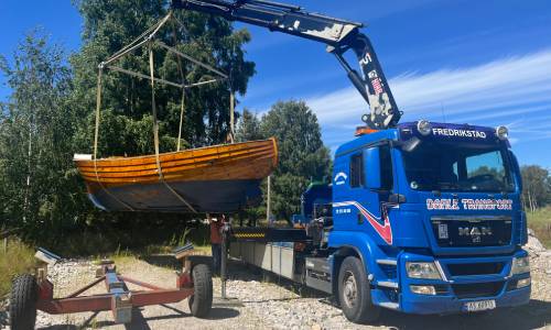 Løft og transport av båter