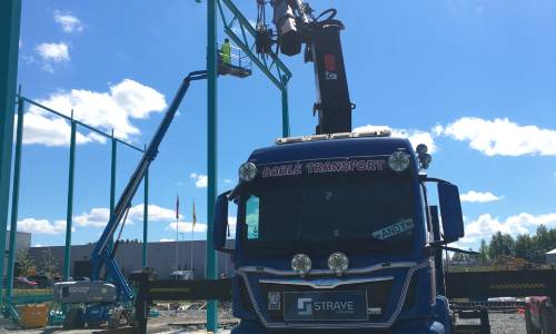 Transport og montering av stål